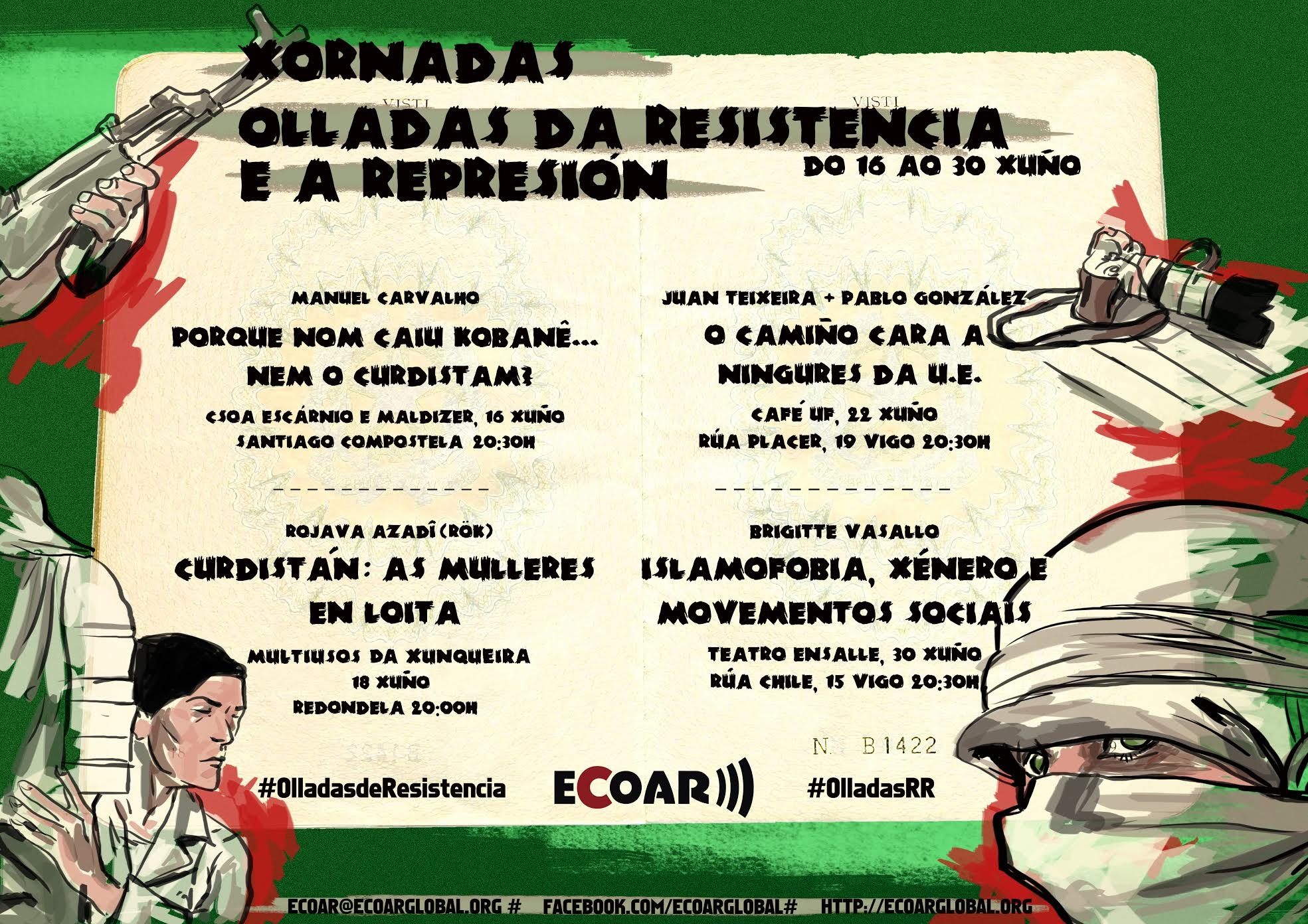 Arrincan as Xornadas “Olladas da resistencia e a represión” - Tercera Información