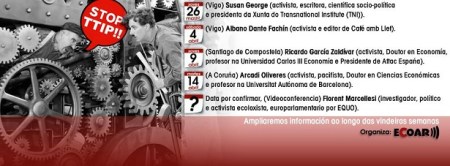 [Vigo] Mañán Xoves 26 ás 19:30h Susan George comeza as Xornadas contra o TTIP organizadas por ECOAR)))